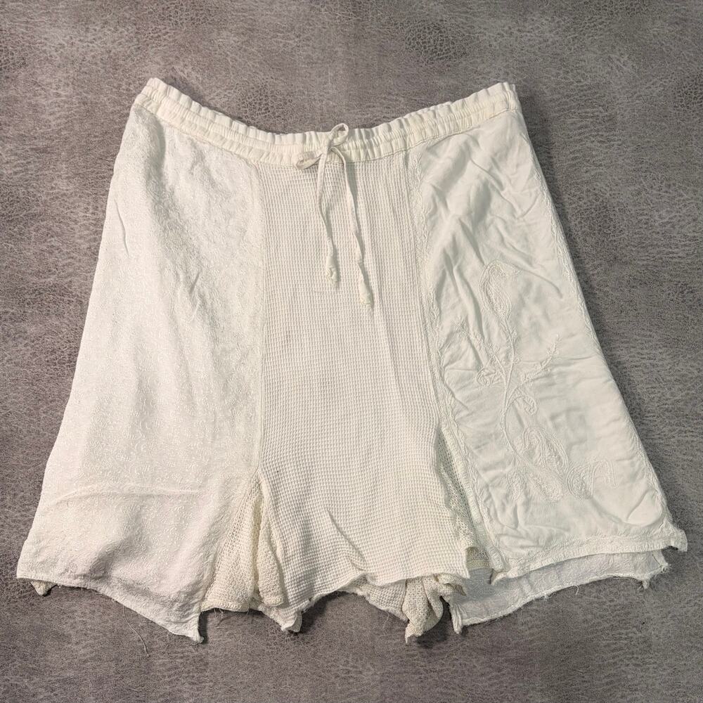 Y2k Karma Highway White Embroidered Skirt